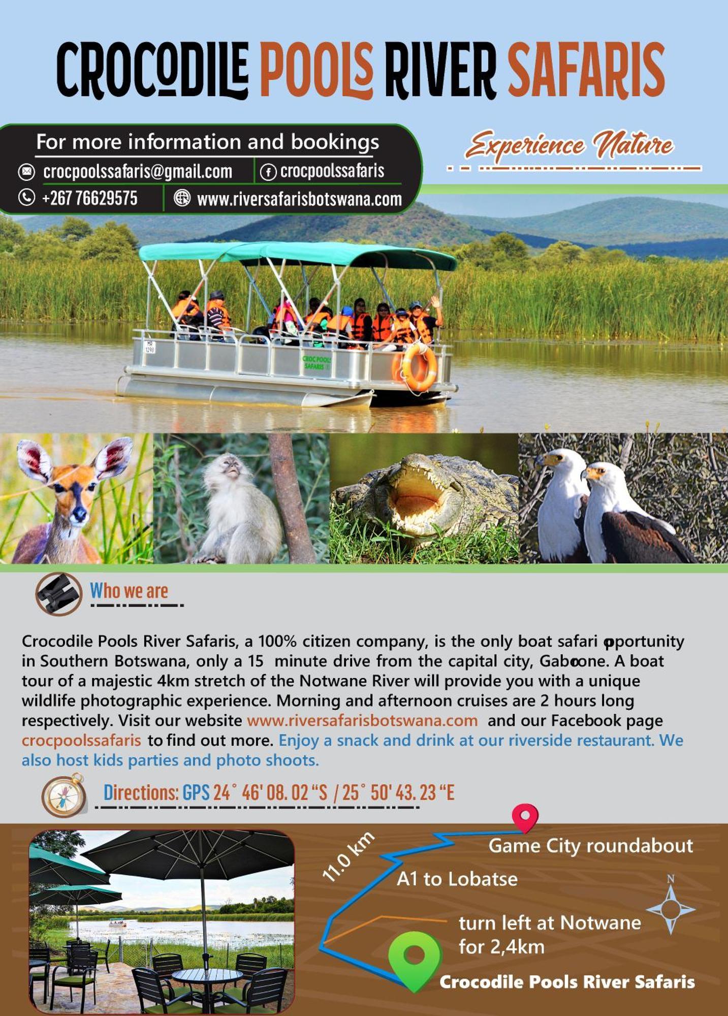 Crocodile Pools River Safaris Gaborone Bagian luar foto